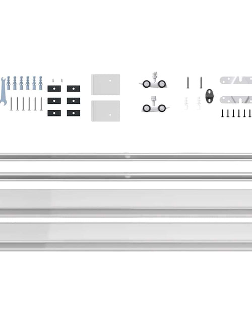 Încărcați imaginea în vizualizatorul Galerie, Set de feronerie pentru uși glisante 183 cm din aliaj aluminiu
