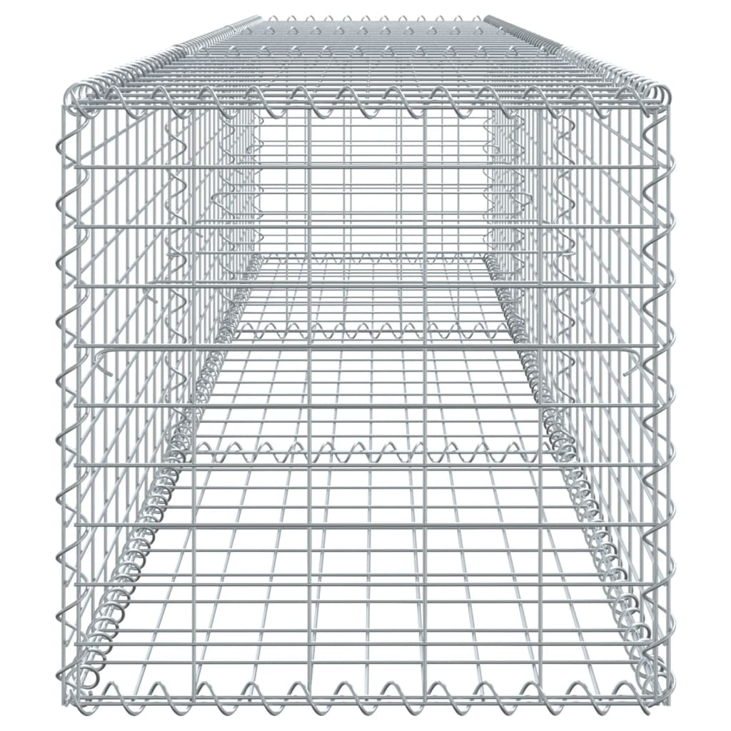 Coș gabion cu capac, 300x50x50 cm, fier galvanizat