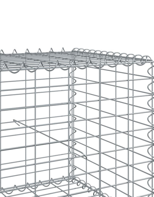 Încărcați imaginea în vizualizatorul Galerie, Coș gabion cu capac, argintiu, 700x50x50 cm, fier galvanizat
