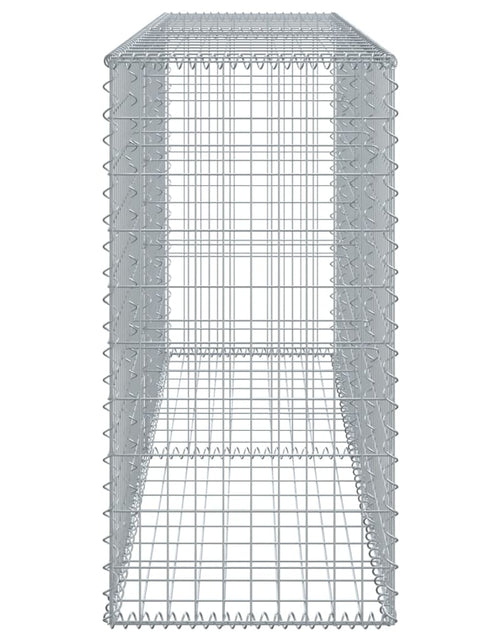 Încărcați imaginea în vizualizatorul Galerie, Coș gabion cu capac, 200x50x100 cm, fier galvanizat
