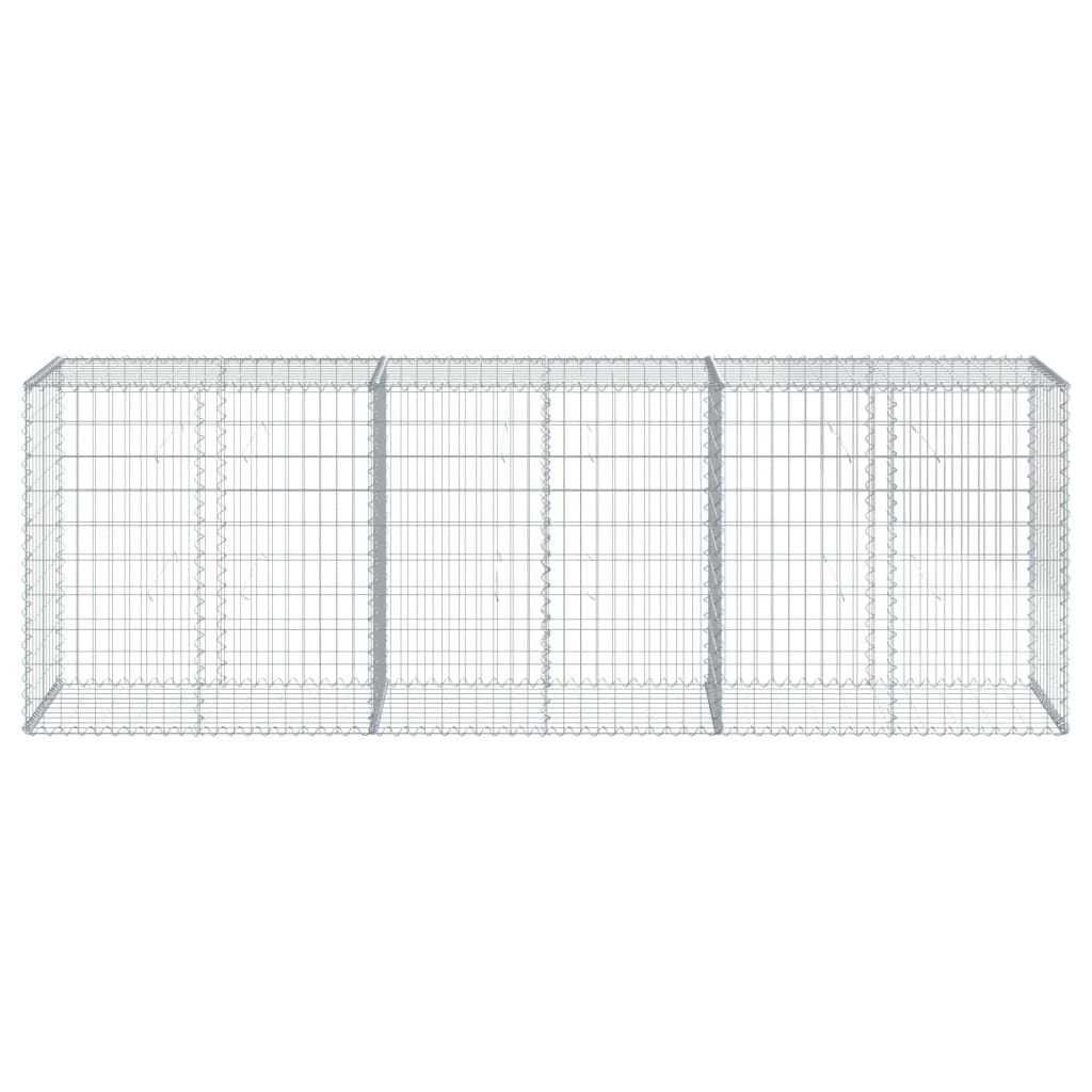 Coș gabion cu capac, 300x50x100 cm, fier galvanizat