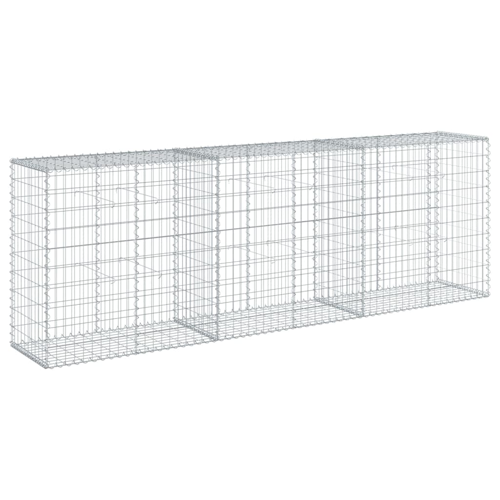 Coș gabion cu capac, 300x50x100 cm, fier galvanizat