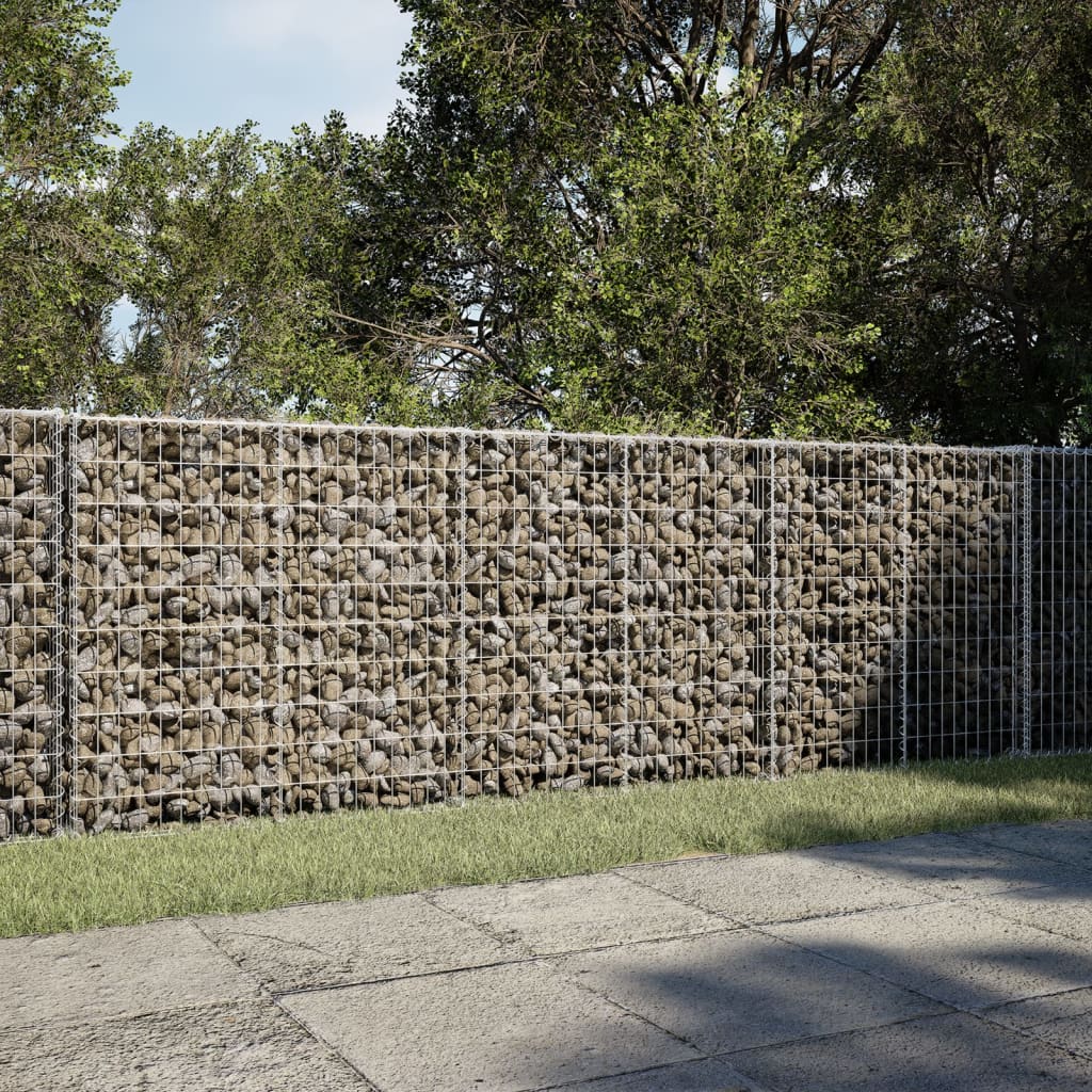 Coș gabion cu capac, 300x50x100 cm, fier galvanizat