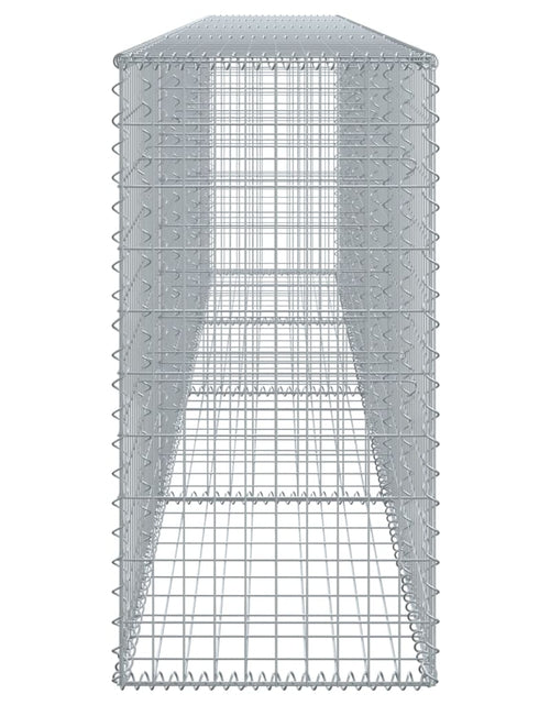 Загрузите изображение в средство просмотра галереи, Coș gabion cu capac, 400x50x100 cm, fier galvanizat
