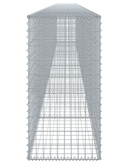 Загрузите изображение в средство просмотра галереи, Coș gabion cu capac, 800x50x100 cm, fier galvanizat
