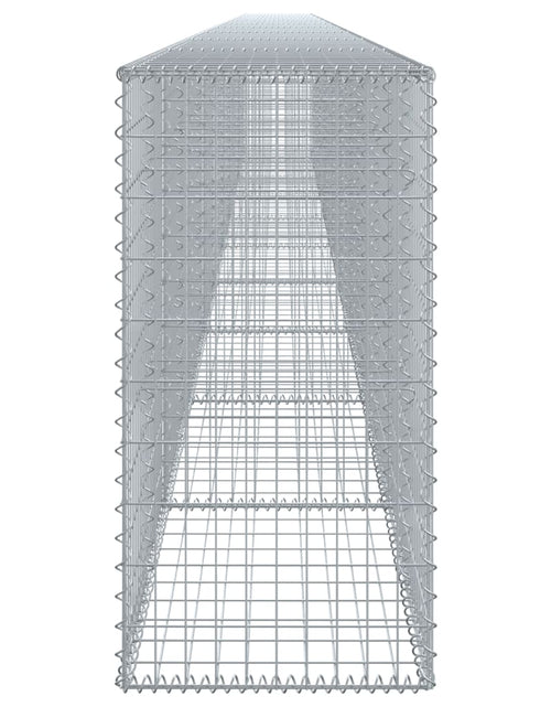 Încărcați imaginea în vizualizatorul Galerie, Coș gabion cu capac, 1000x50x100 cm, fier galvanizat
