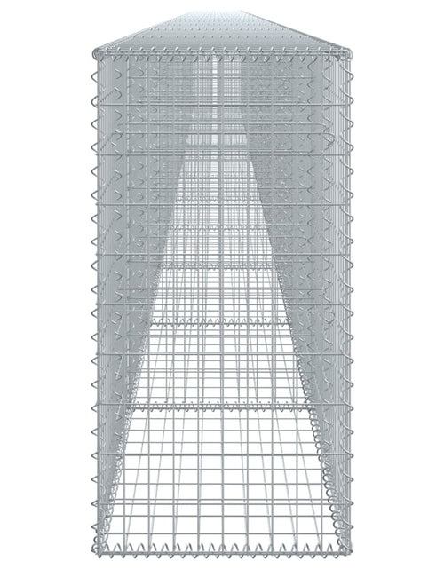 Încărcați imaginea în vizualizatorul Galerie, Coș gabion cu capac, 1200x50x100 cm, fier galvanizat
