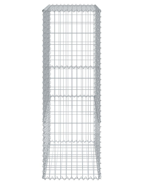 Încărcați imaginea în vizualizatorul Galerie, Coș gabion cu capac, 100x50x150 cm, fier galvanizat
