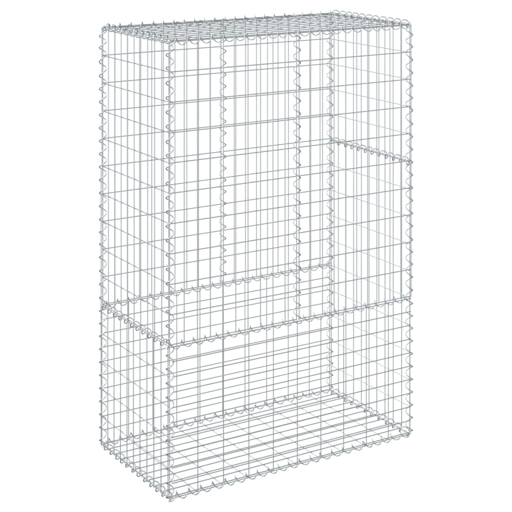 Coș gabion cu capac, 100x50x150 cm, fier galvanizat