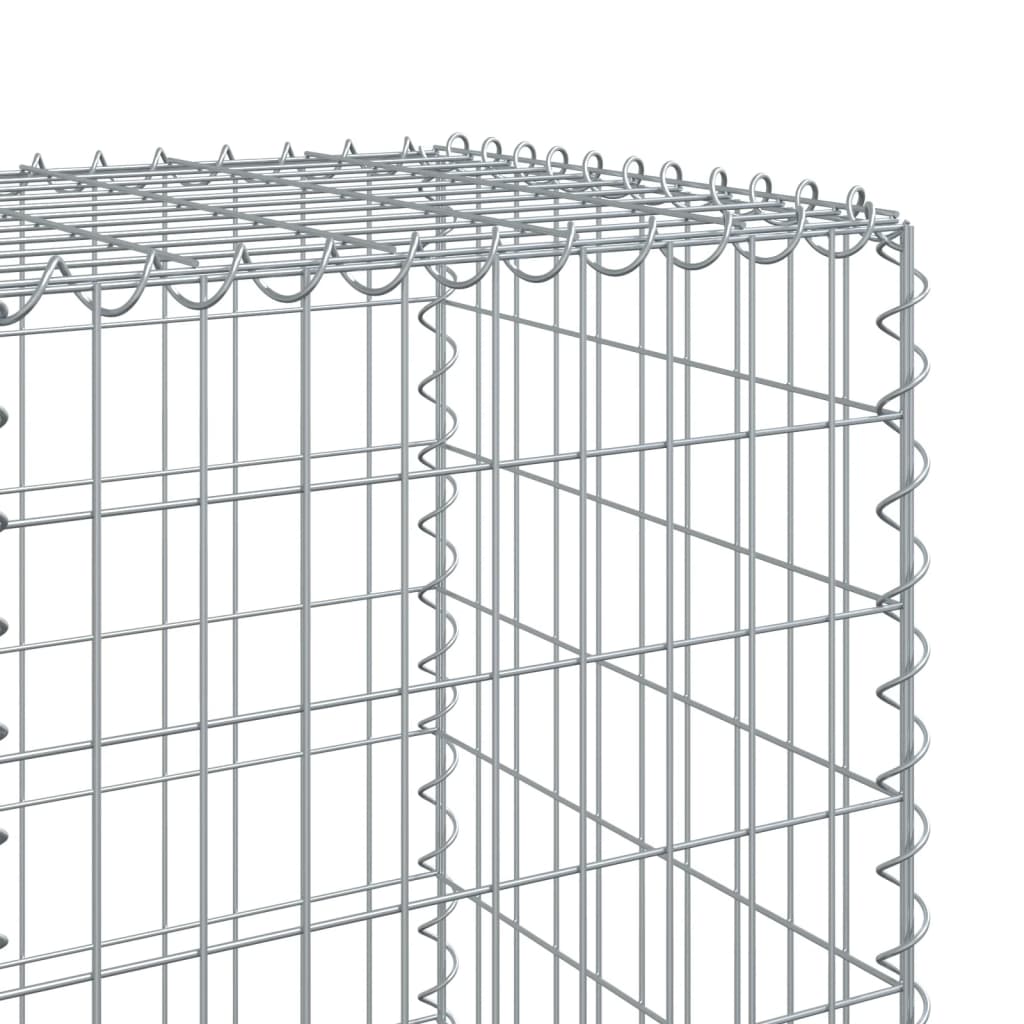 Coș gabion cu capac, 100x50x150 cm, fier galvanizat