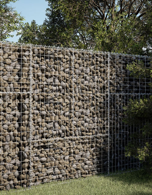 Încărcați imaginea în vizualizatorul Galerie, Coș gabion cu capac, 100x50x150 cm, fier galvanizat
