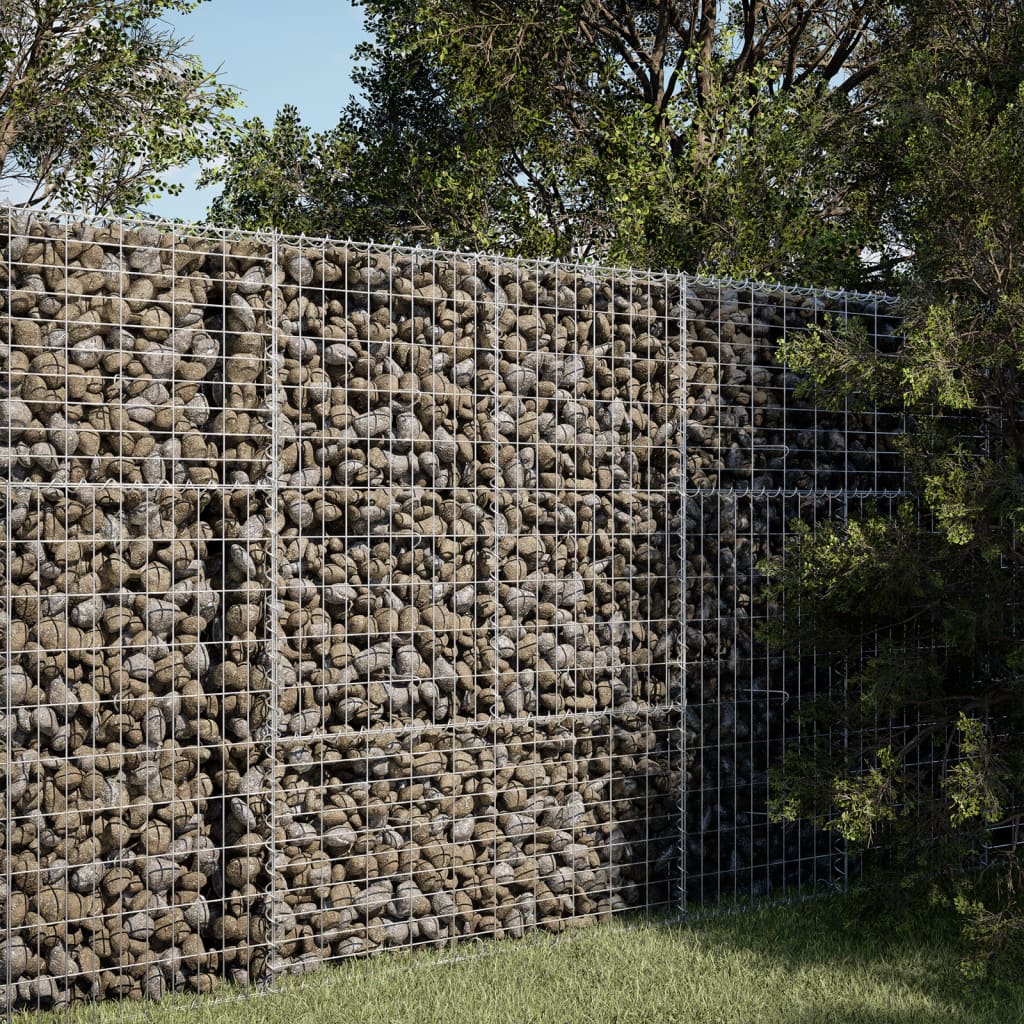 Coș gabion cu capac, 100x50x150 cm, fier galvanizat