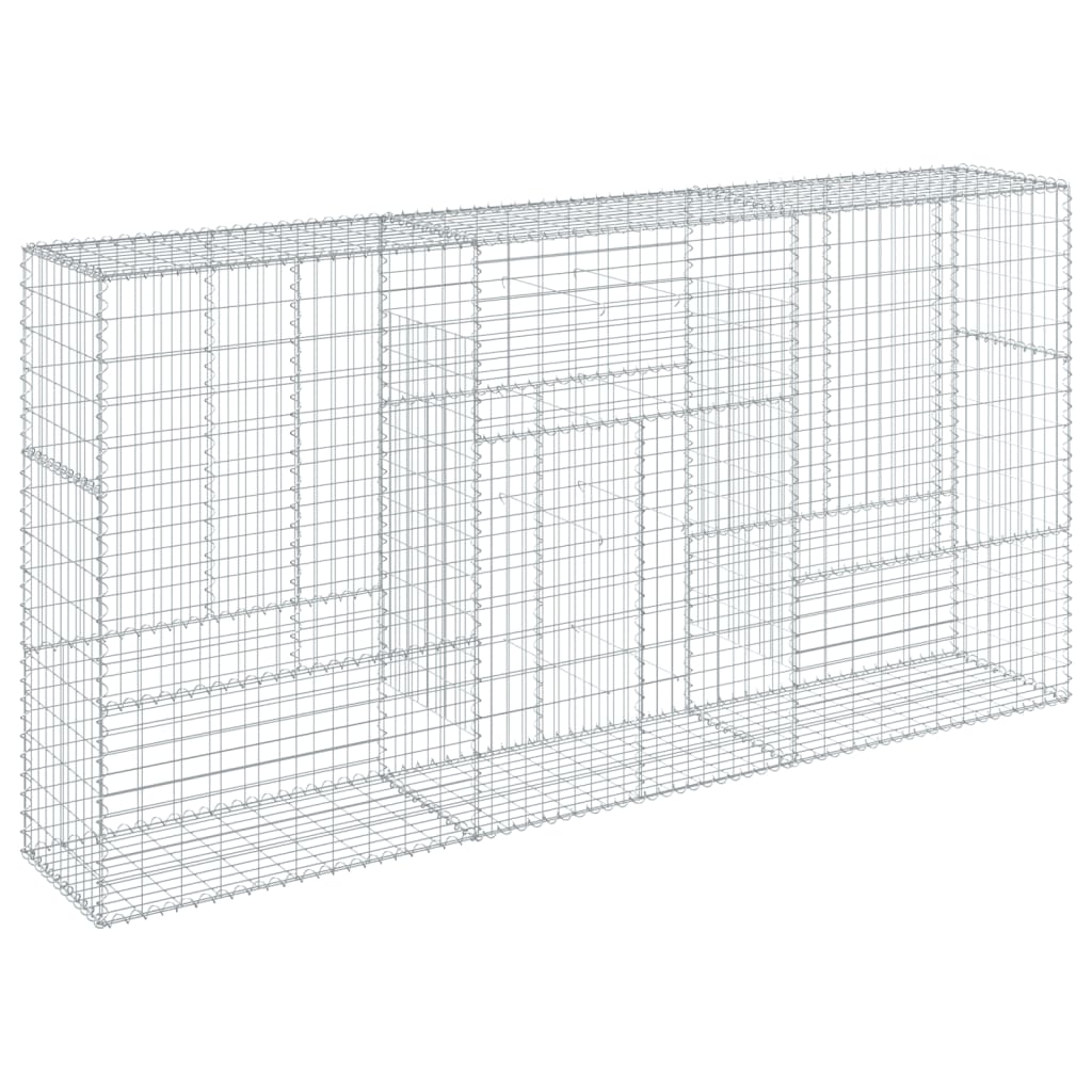 Coș gabion cu capac, 300x50x150 cm, fier galvanizat