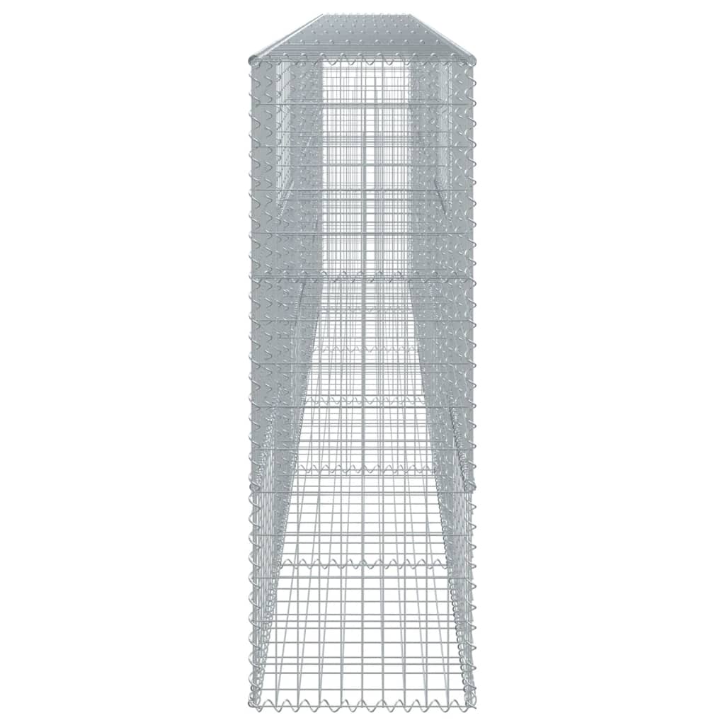 Coș gabion cu capac, 600x50x150 cm, fier galvanizat