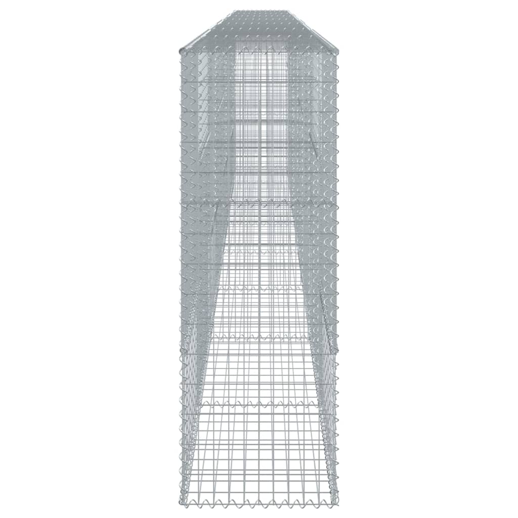 Coș gabion cu capac, 800x50x150 cm, fier galvanizat