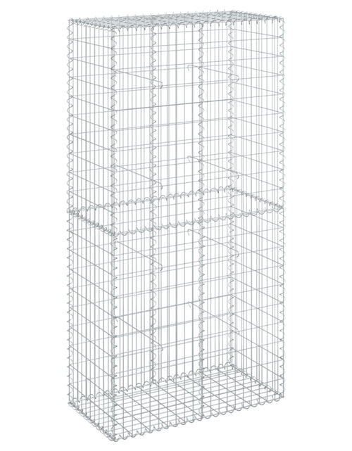 Încărcați imaginea în vizualizatorul Galerie, Coș gabion cu capac, 100x50x200 cm, fier galvanizat
