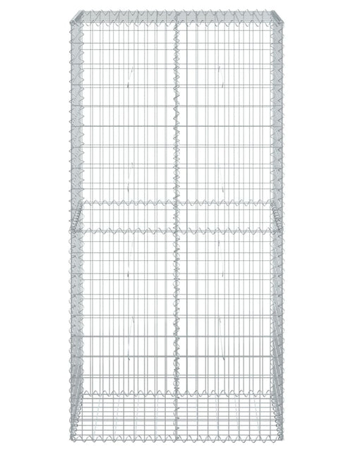 Încărcați imaginea în vizualizatorul Galerie, Coș gabion cu capac, 100x50x200 cm, fier galvanizat
