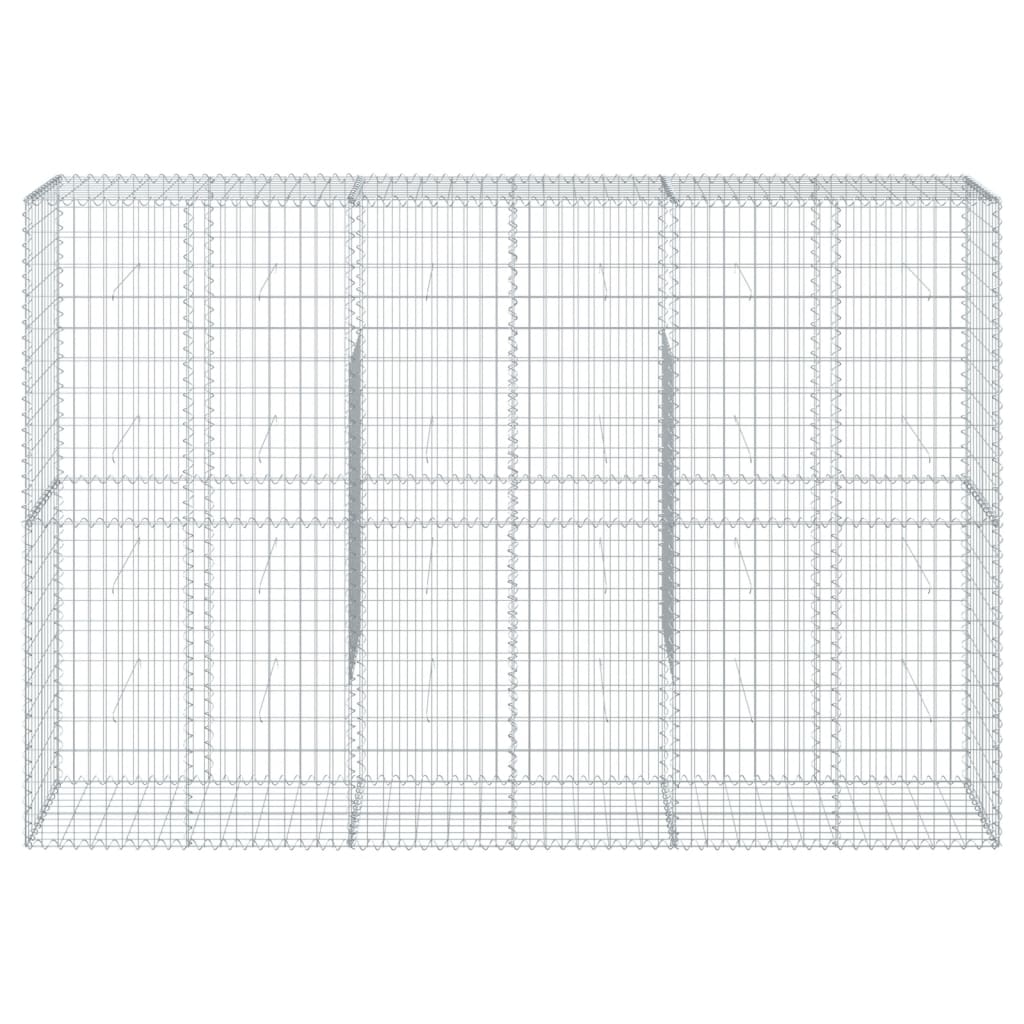 Coș gabion cu capac, 300x50x200 cm, fier galvanizat