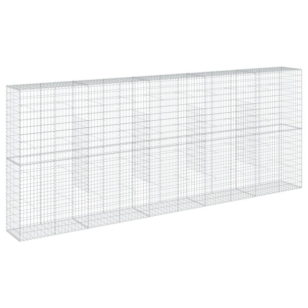 Coș gabion cu capac, 500x50x200 cm, fier galvanizat