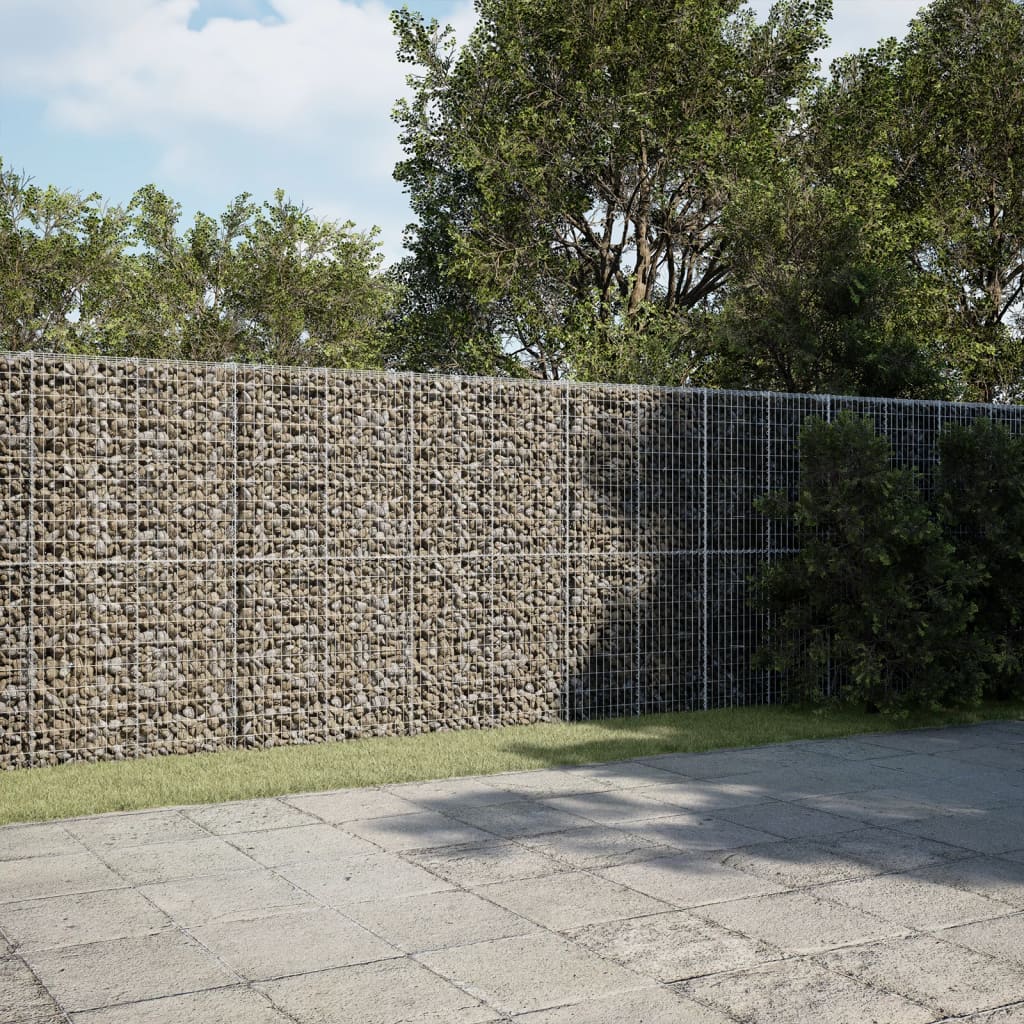 Coș gabion cu capac, 600x50x200 cm, fier galvanizat