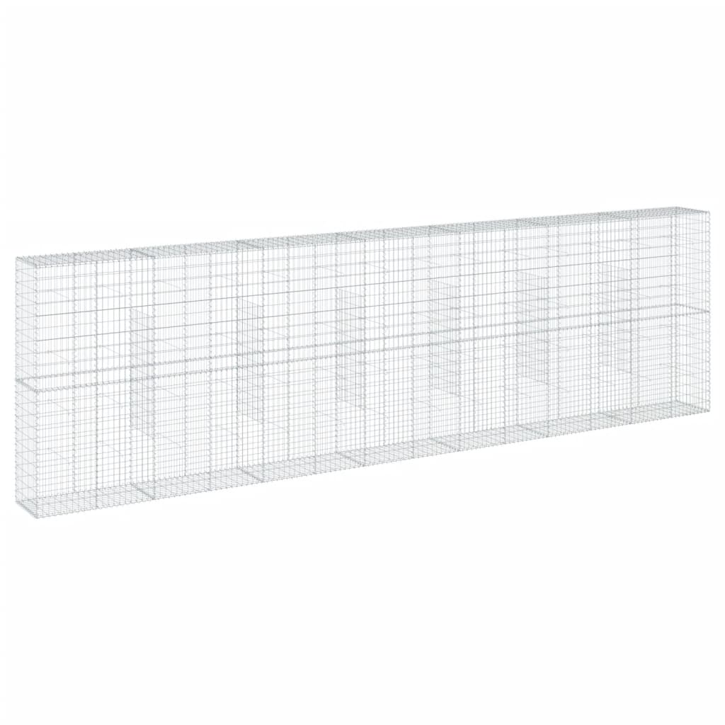 Coș gabion cu capac, 700x50x200 cm, fier galvanizat