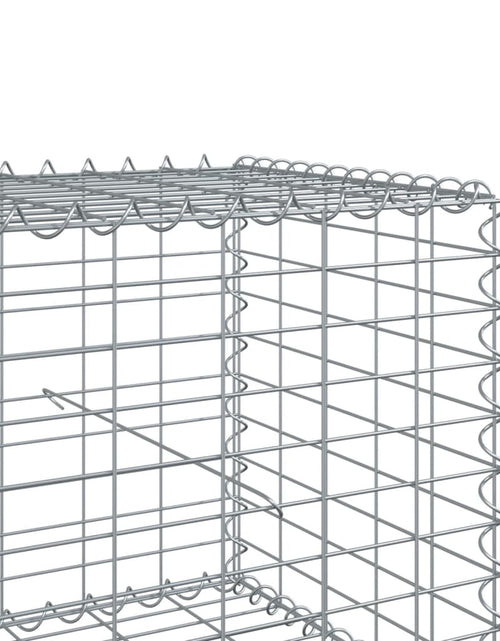 Încărcați imaginea în vizualizatorul Galerie, Coș gabion cu capac, 100x100x50 cm, fier galvanizat
