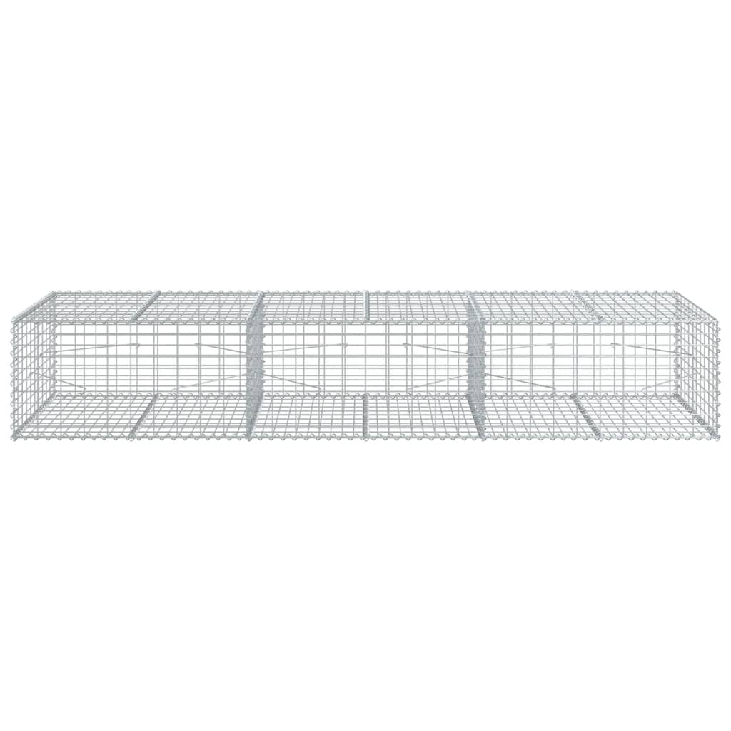 Coș gabion cu capac, 300x100x50 cm, fier galvanizat