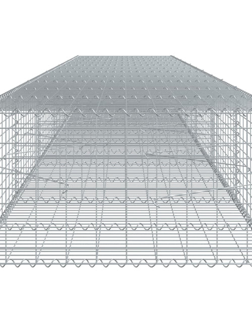 Încărcați imaginea în vizualizatorul Galerie, Coș gabion cu capac, 600x100x50 cm, fier galvanizat
