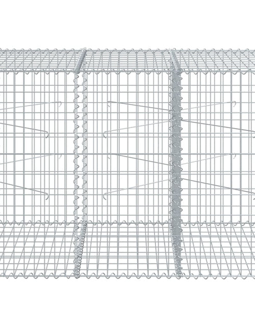 Încărcați imaginea în vizualizatorul Galerie, Coș gabion cu capac, 150x100x100 cm, fier galvanizat
