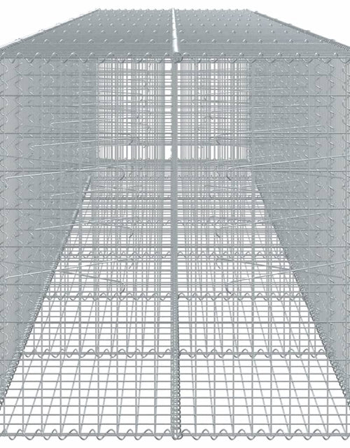 Încărcați imaginea în vizualizatorul Galerie, Coș gabion cu capac, 700x100x100 cm, fier galvanizat
