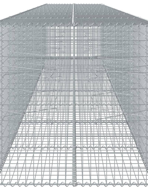 Încărcați imaginea în vizualizatorul Galerie, Coș gabion cu capac, 800x100x100 cm, fier galvanizat
