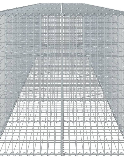 Încărcați imaginea în vizualizatorul Galerie, Coș gabion cu capac, 900x100x100 cm, fier galvanizat
