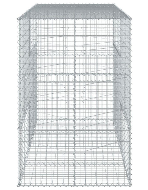 Încărcați imaginea în vizualizatorul Galerie, Coș gabion cu capac, 200x100x150 cm, fier galvanizat
