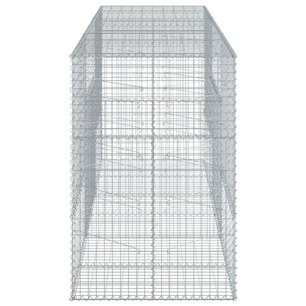 Coș gabion cu capac, 300x100x150 cm, fier galvanizat