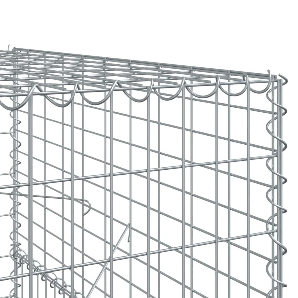 Coș gabion cu capac, 300x100x150 cm, fier galvanizat