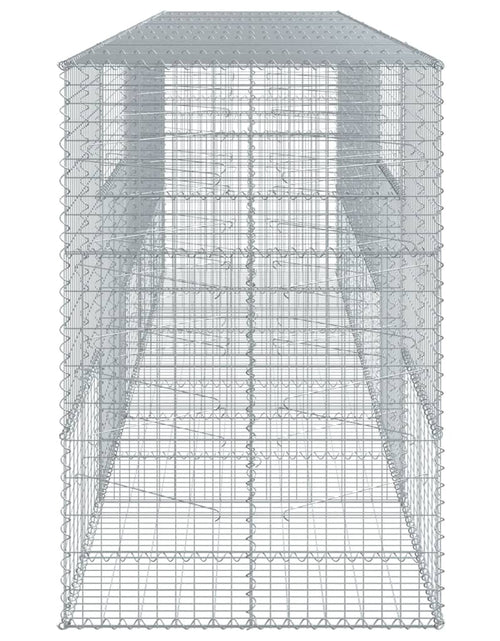 Încărcați imaginea în vizualizatorul Galerie, Coș gabion cu capac, 500x100x150 cm, fier galvanizat
