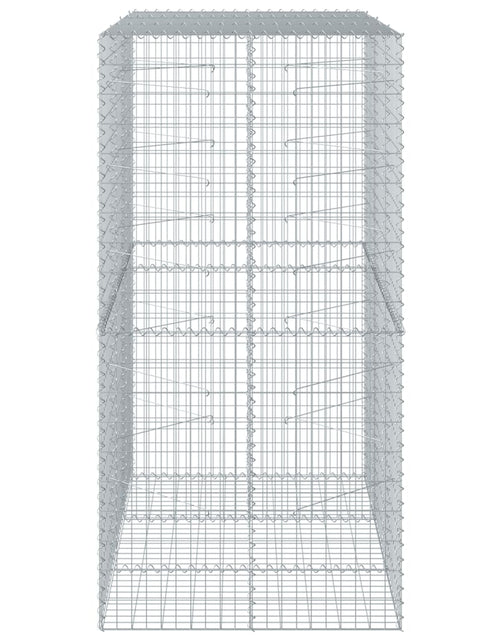 Încărcați imaginea în vizualizatorul Galerie, Coș gabion cu capac, 150x100x200 cm, fier galvanizat
