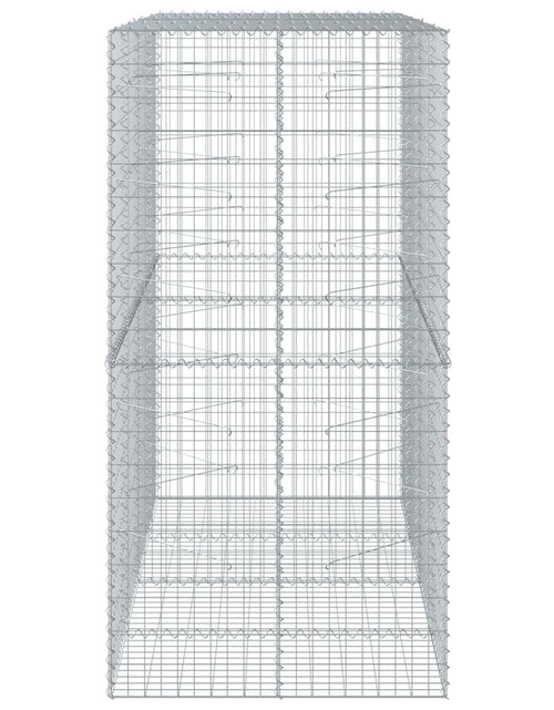 Încărcați imaginea în vizualizatorul Galerie, Coș gabion cu capac, 200x100x200 cm, fier galvanizat
