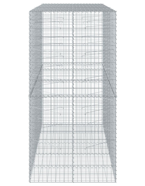 Încărcați imaginea în vizualizatorul Galerie, Coș gabion cu capac, 250x100x200 cm, fier galvanizat
