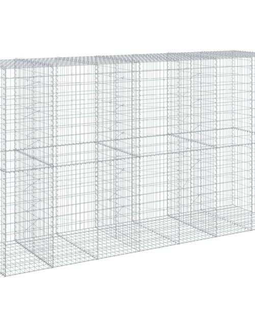 Încărcați imaginea în vizualizatorul Galerie, Coș gabion cu capac, 350x100x200 cm, fier galvanizat
