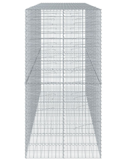 Încărcați imaginea în vizualizatorul Galerie, Coș gabion cu capac, 400x100x200 cm, fier galvanizat
