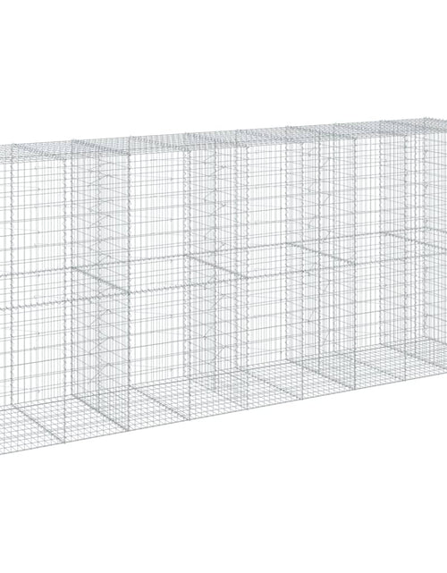 Încărcați imaginea în vizualizatorul Galerie, Coș gabion cu capac, 450x100x200 cm, fier galvanizat
