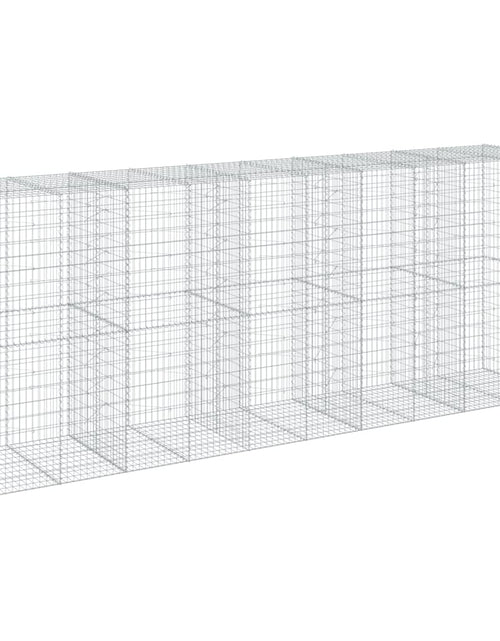 Încărcați imaginea în vizualizatorul Galerie, Coș gabion cu capac, 500x100x200 cm, fier galvanizat
