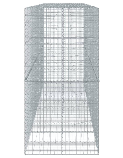 Încărcați imaginea în vizualizatorul Galerie, Coș gabion cu capac, 500x100x200 cm, fier galvanizat
