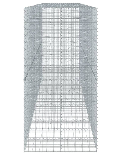 Încărcați imaginea în vizualizatorul Galerie, Coș gabion cu capac, 550x100x200 cm, fier galvanizat
