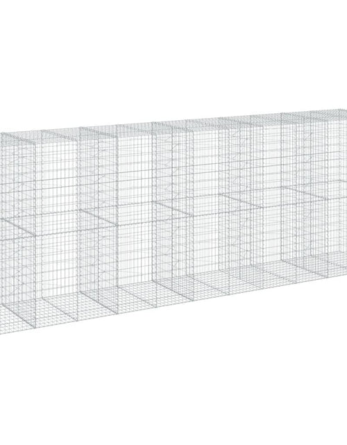 Încărcați imaginea în vizualizatorul Galerie, Coș gabion cu capac, 550x100x200 cm, fier galvanizat
