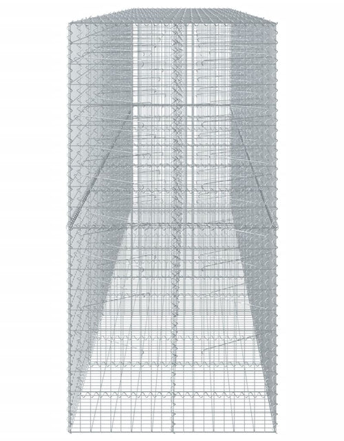 Încărcați imaginea în vizualizatorul Galerie, Coș gabion cu capac, 600x100x200 cm, fier galvanizat
