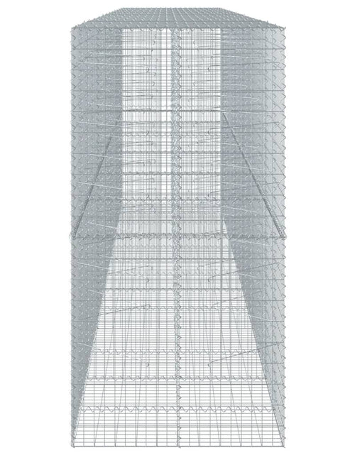 Încărcați imaginea în vizualizatorul Galerie, Coș gabion cu capac, 650x100x200 cm, fier galvanizat
