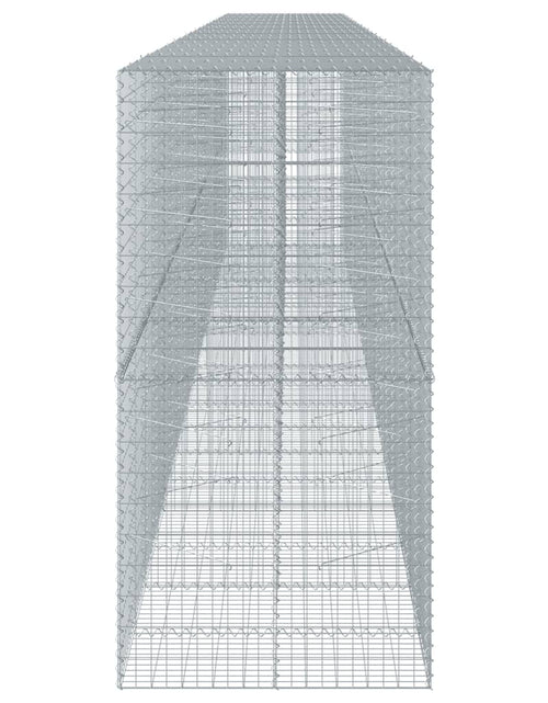 Încărcați imaginea în vizualizatorul Galerie, Coș gabion cu capac, 1000x100x200 cm, fier galvanizat
