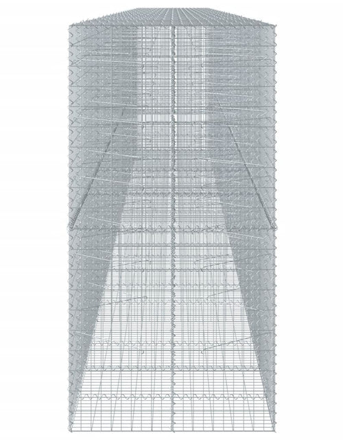 Încărcați imaginea în vizualizatorul Galerie, Coș gabion cu capac, 1100x100x200 cm, fier galvanizat
